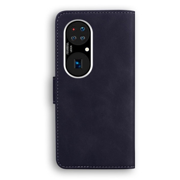 Retro Wallet Stand Case for Huawei P50 - Black Black