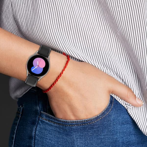 20mm rem för Samsung Galaxy Watch6 40mm 44mm Classic 43mm 47mm Svart