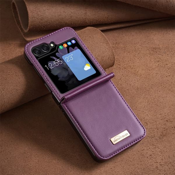 BINFEN COLOR Støtsikkert telefondeksel til Samsung Galaxy Z Flip8 Dark purple
