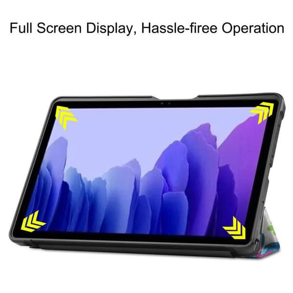 Kolminkertainen telinekotelo Samsung Galaxy Tab A7 10.4" - Butterfly Multicolor