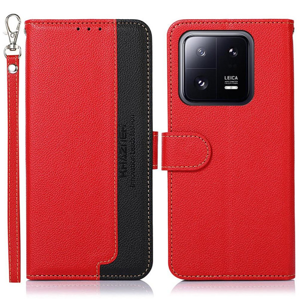 KHAZNEH Plånboksfodral till Xiaomi 13 - Röd/Svart Röd