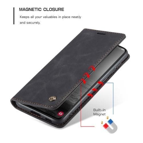 CASEME Retro Pung Taske til Samsung Galaxy S23 - Sort Black
