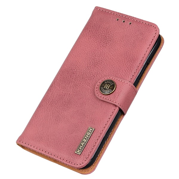 KHAZNEH For iPhone 16 Pro Wallet Stand Case Pink