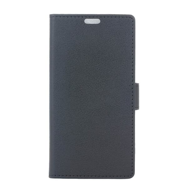 Wallet Stand Suojakuori - Alcatel A5 LED - Musta Black