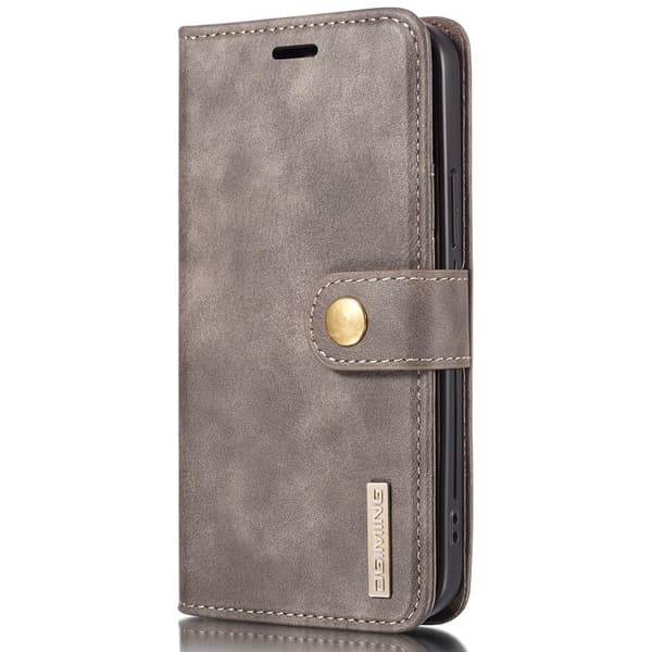 DG.MING til iPhone 13 stilfuld tegnebog taske - kaffe Brown