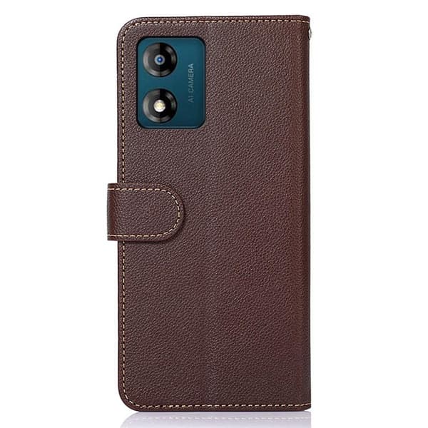 KHAZNEH telefoncover til Motorola Moto E13 4G - brun/blå Brown