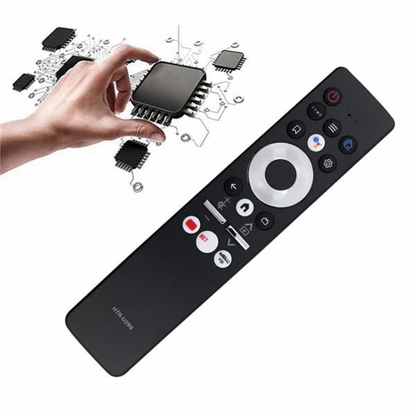 Fjernkontroll utskiftning HTR-U29S for Haier TV stemmestyrt Black