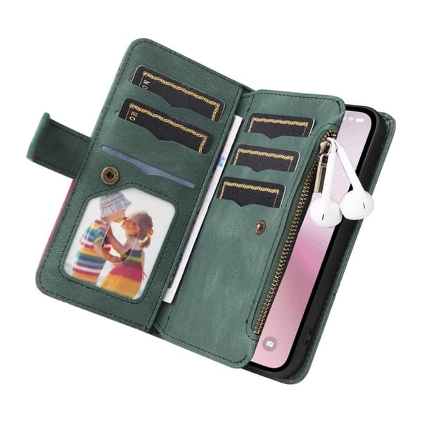 KT multifunktions-serie-5 til iPhone 17e / 16e telefonetui Green