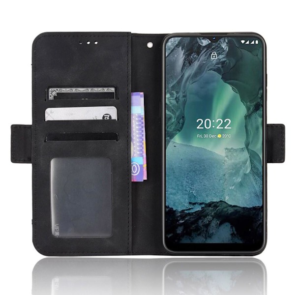 Til Nokia G21/G11 Magnetisk Flip Case Pung Cover Black