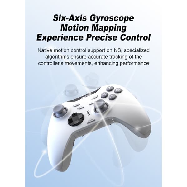 Bluetooth trådlös spelkontroll med mottagare Kompatibel med Steam PC Android iOS Nintendo Switch - Rosa Rosa