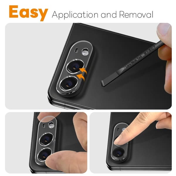 NORTHJO 2 stk. Kameralinsebeskyttelse til iPhone Duo Transparent
