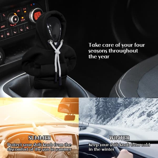 Bil Hættetrøje Beskyttelse Design Dekoration Gear Shifter - Sort Black