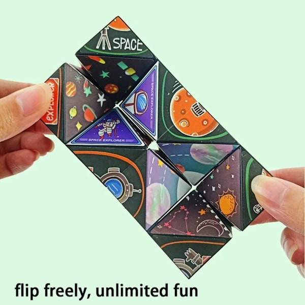 Fidget 3D Magic Cube muunnettavissa oleva palapeli - mekaaninen Multicolor