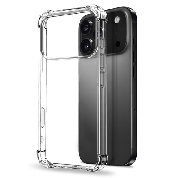 NORTHJO Telefondeksel med skjerm og linsebeskyttelse til iPhone 18 Pro Max Transparent