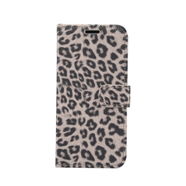 Leopard Pattern Wallet Mobiltelefoncover til iPhone 11 - Brun Brown