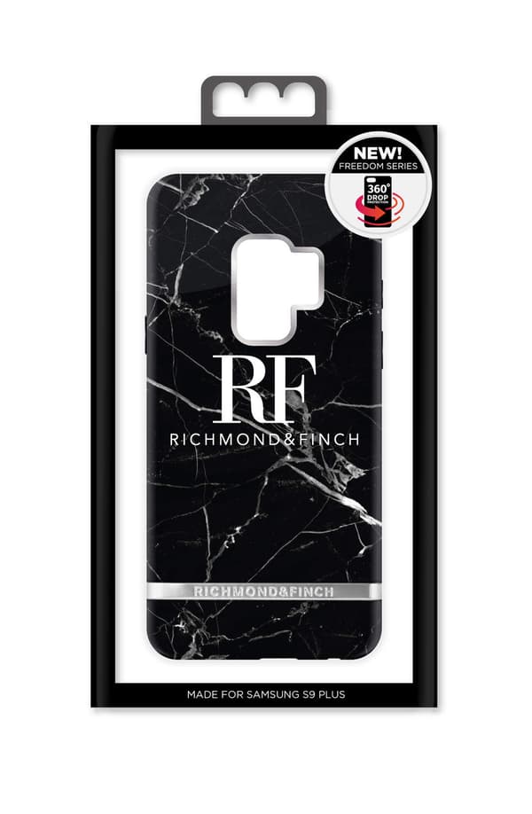 Richmond & Finch Cover til Samsung Galaxy S9 Plus - Sort Marmor Black