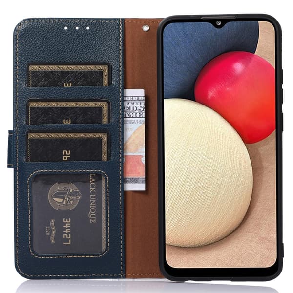 KHAZNEH puhelimen kansi iPhone 15 Pro - ruskea/sininen Blue
