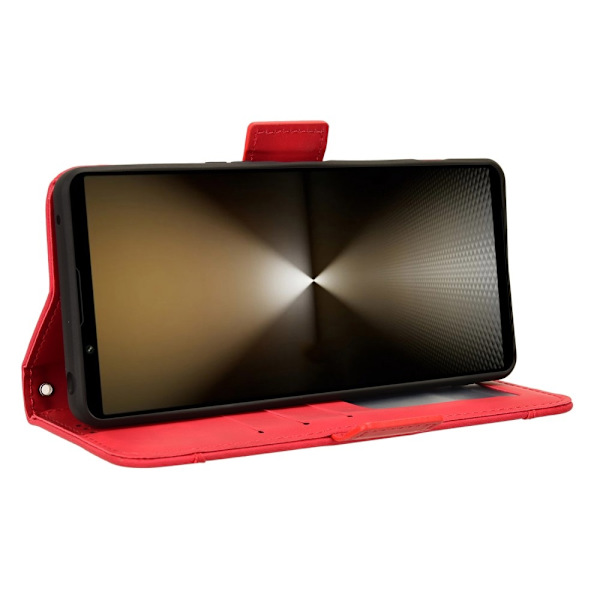 Wallet Stand Flip-telefonetui til Xperia 1 VI Red