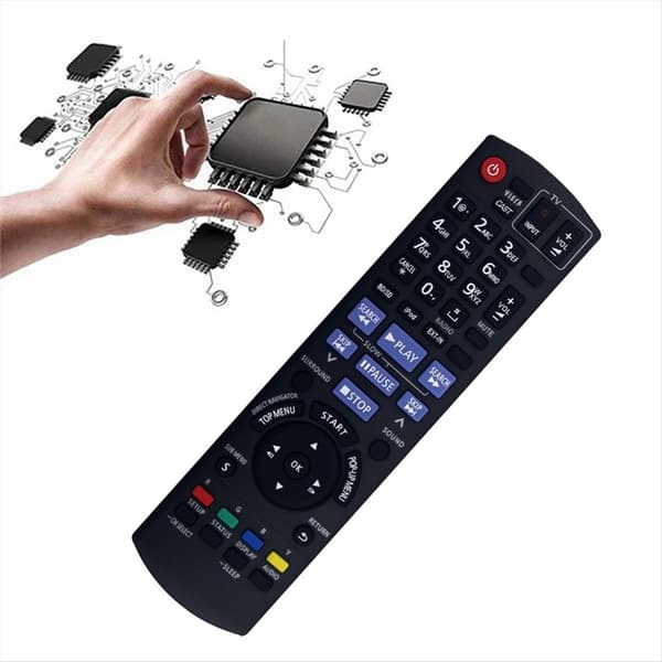 Fjärrkontroll Ersättning för N2QAKB000072 För Panasonic Audio Player Svart