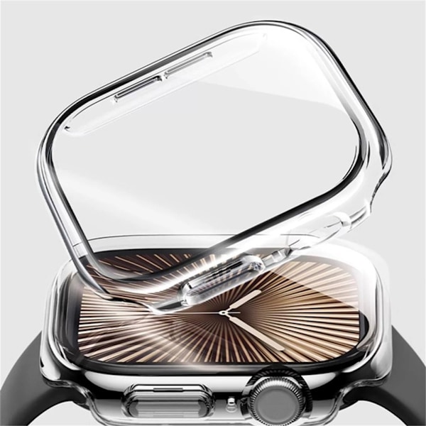 Kellosarjalle 10 42mm Case Shell karkaistulla lasilla - Läpinäkyvä Transparent