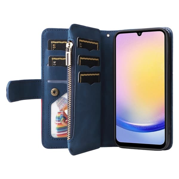 KT multifunktions - serie - 5 til Samsung Galaxy A25 telefonetui Blue