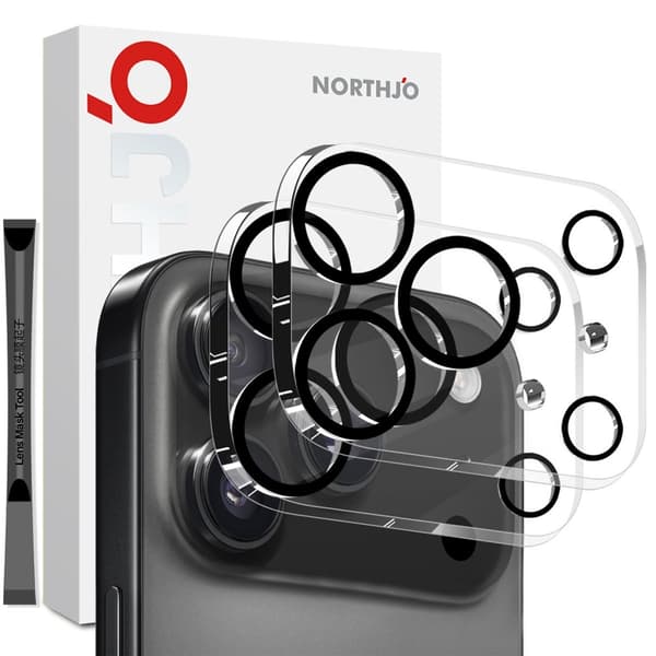 NORTHJO Till iPhone 17 Pro Kameralinsskydd 2st Transparent