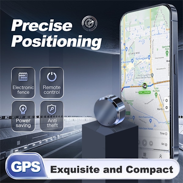 GF11 GPS Tracker Universal Vehicle Anti-Theft Magnetic Remote Locator Black