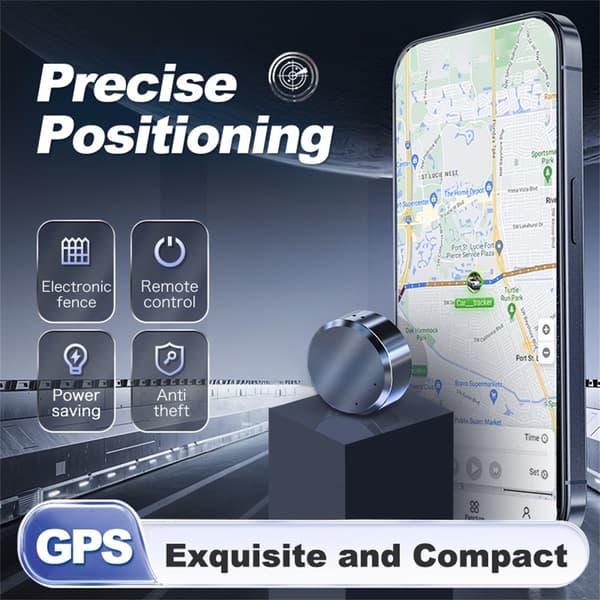Smart Global Positioning Anti-Lost Tracker GPS-lokalisator 220mAh - Hvit Black