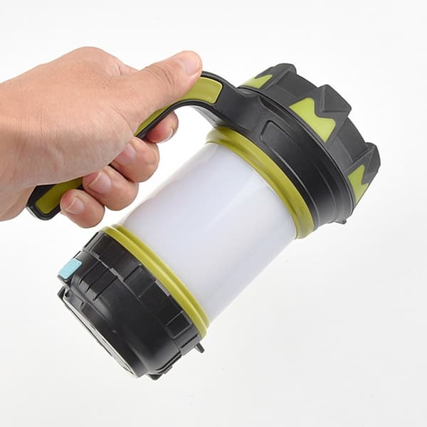 Taskulamppu Camping Light Emergency Searchlight High Beam Spotlight sivuvalo Green