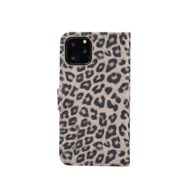 iPhone 11 Pro Max Plånboksfodral Fodral Leopard - Brun Brun