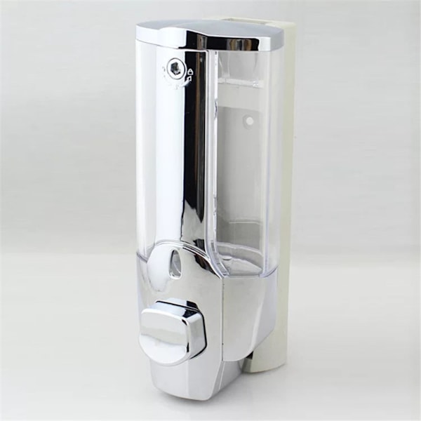 Tvålautomat Väggmonterad handtvåldispenser 350ML duschpumpsdispenser Silver