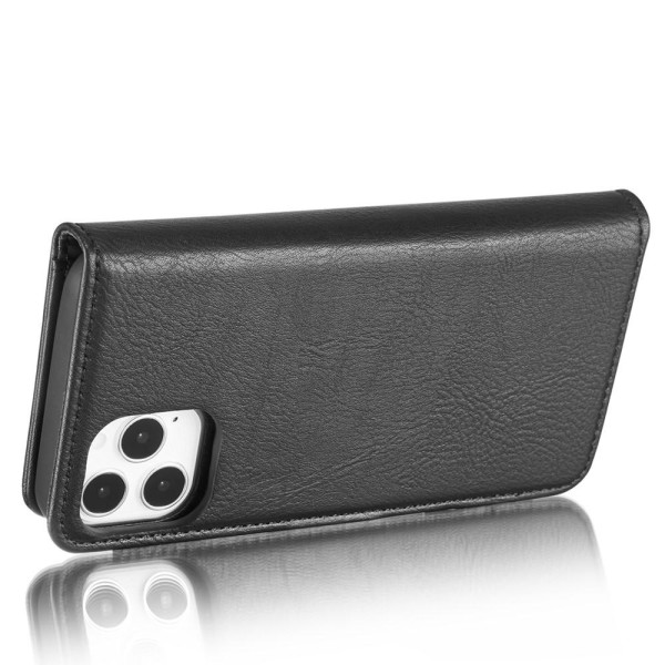 DG.MING til iPhone 13 Pro stilfuld tegnebog taske - sort Black
