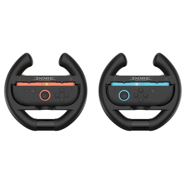 2 stk. kompatibel med Nintendo Switch 2 Joy-Con-kontrollerholder til racingratt Black