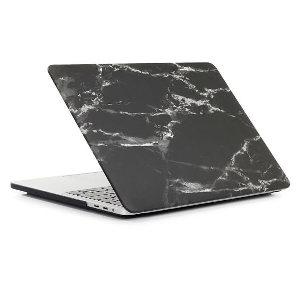MacBook Air 13.3 A1932 (2018) + Retina Modelldeksel - Marmor Svart Black
