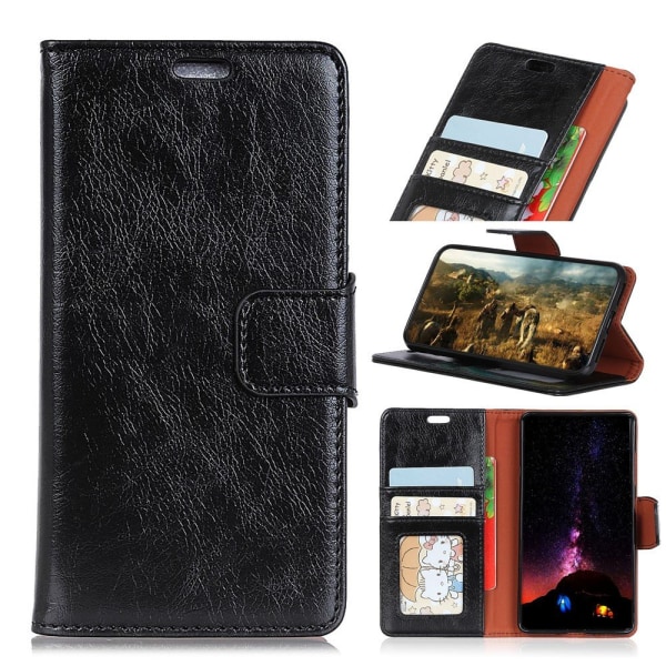 Samsung Galaxy Xcover 4s/4 Lommebok-deksel Teksturert Split - Svart Black