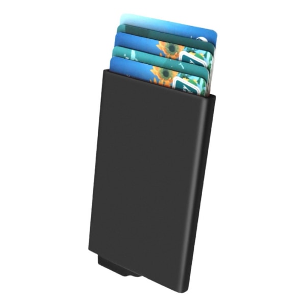 Kortetui RFID Block Kreditkort ID-kortholder Pop Up Design Black