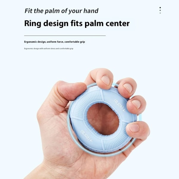 Håndgrepstyrker for underarm, finger og håndledd - 40-50lb / Blå Blue