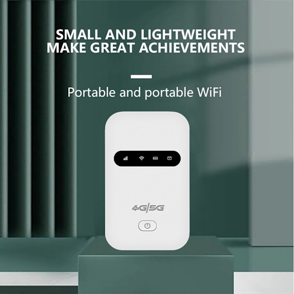 M26-E eurasisk version WiFi mobil router 4G trådløs understøtter forbindelse til 10 enheder White