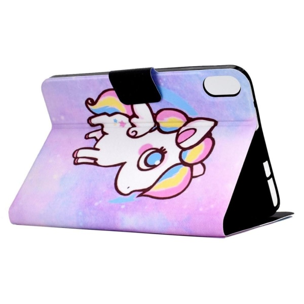 Til iPad 10.9 (2022) Tabletetui Cover Foldbart stativ - Farverig pony Multicolor