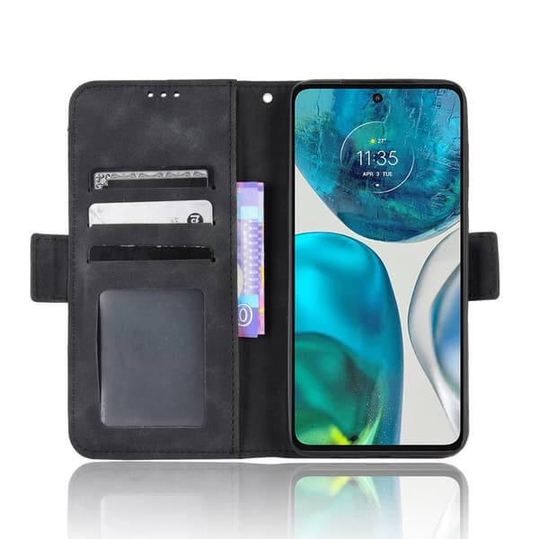 Wallet Stand Telefontaske til Motorola Moto G52 - Sort Black
