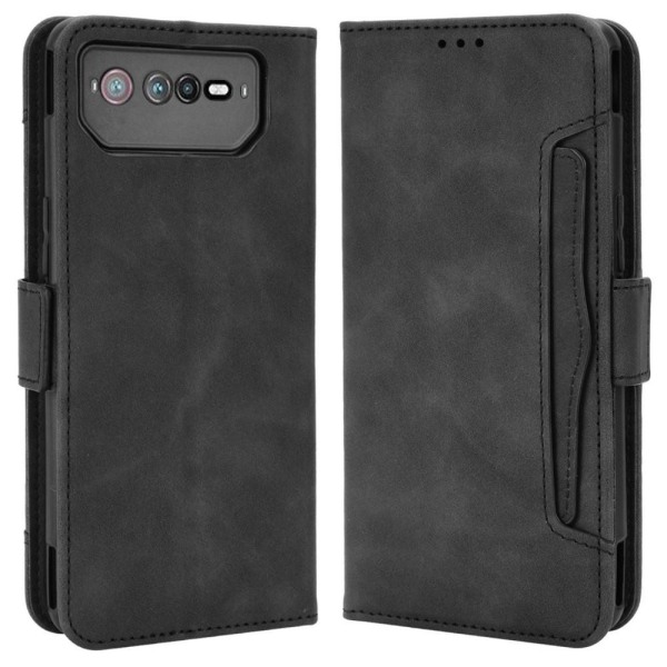 Wallet Stand Phone Case for Asus ROG Phone 6 5G / 6 Pro 5G Black