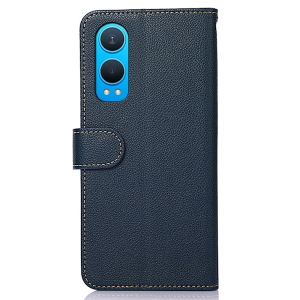 KHAZNEH OnePlus Nord CE4 Lite Plånboksfodral - Blå/Brun Blå