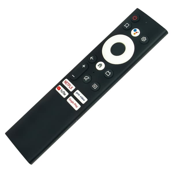 TV-fjernkontroll erstatning for 55Q20 for Skyworth TV med stemmefunksjon Black