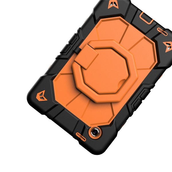 Til Samsung Galaxy Tab A11 Etui PC+Silikone Tablet Cover Black + Orange Multicolor