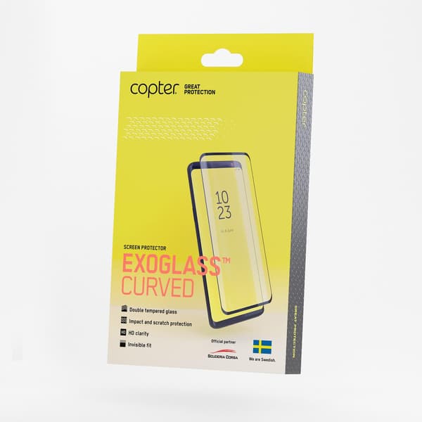 Copter Exoglass Samsung Galaxy A02S Curved Frame Musta Black