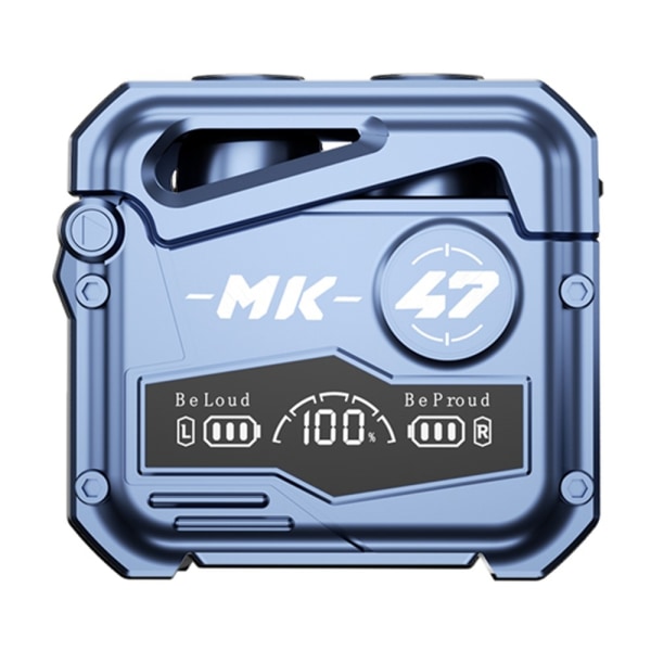 MK47 Mechanical Gaming Bluetooth In-ear Headset - Blå Blå