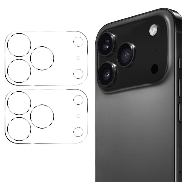 ENKAY HAT PRINCE Kameralinsebeskytter til iPhone 17 Pro Max Transparent