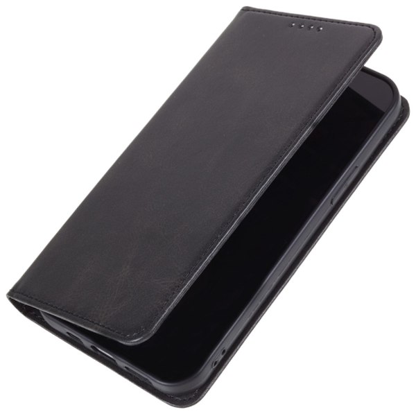 Wallet Stand Telefontaske til iPhone 15 Pro Max Cell Cell Cover - Sort Black