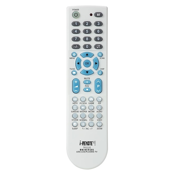 Kaukosäädin I-REMOTE TR522E Yleiskäyttöinen TV-kaukosäädin White