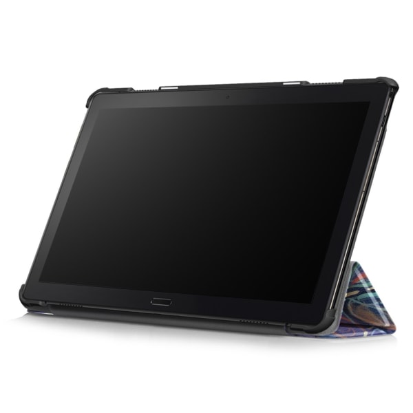Tri-fold Stand Cover for Lenovo Tab P10 - Colorful Leaves Multicolor